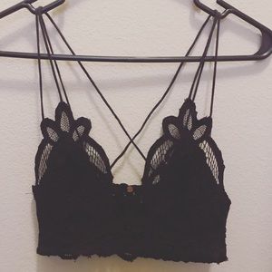 Free People Adella Bralette - Black